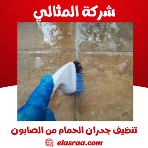 تنظيف جدران الحمام من الصابون
